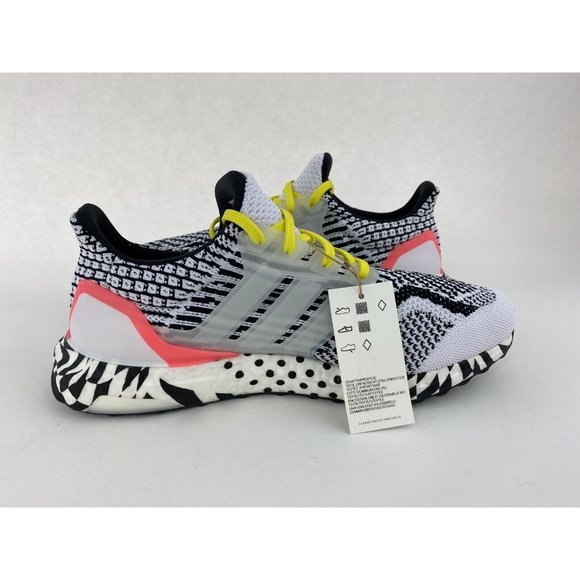 Adidas Ultraboost 5.0 DNA Multi Pattern Black White Men's Size 10 Shoes - Picture 8 of 11